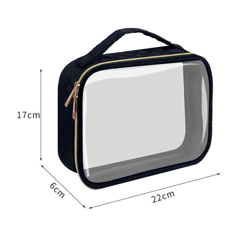 Cross-Border New Style Storage Bag, Portable Hand-Held Multi-Functional Waterproof Travel Transparent Pvc Storage Bag