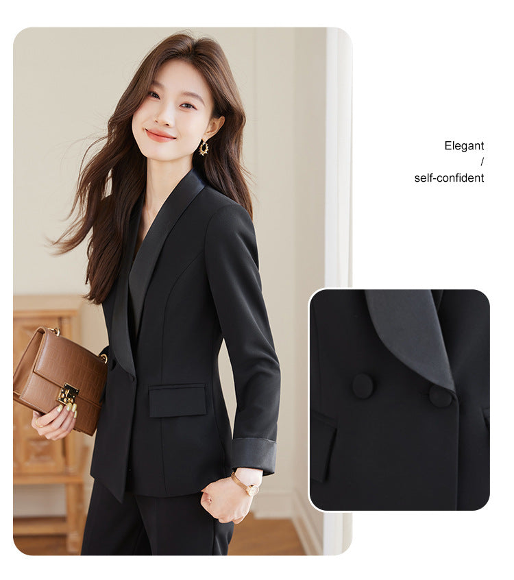 High-End Suit Suit Spring & Fall New Goddess Style Casual Slimming Look Elegant Fashion Commuter Business Professional Workwear