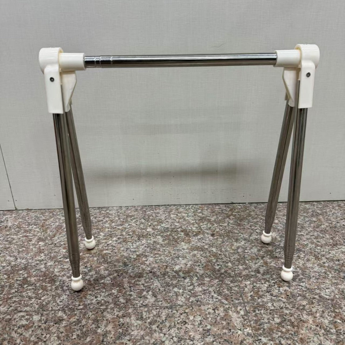 Portable Telescopic Folding Drying Rack Stainless Steel Telescopic Folding Hanger Household Bold Travel Clothes Bar