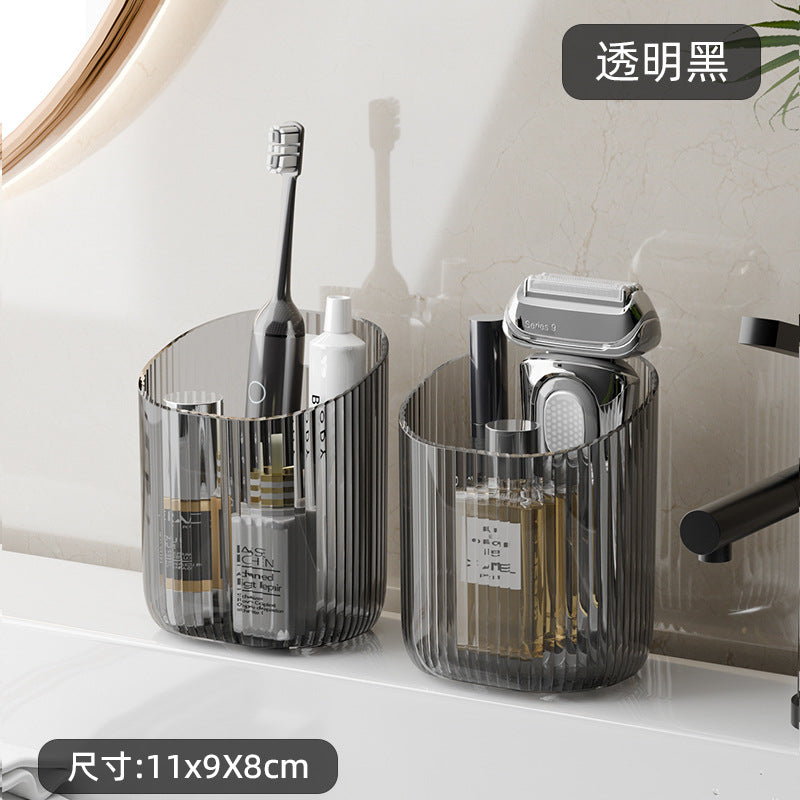 Toilet Shelf Wall-mounted Toilet Washstand Wall-mounted Toilet Cosmetics Hole-free Storage Box Toothbrush