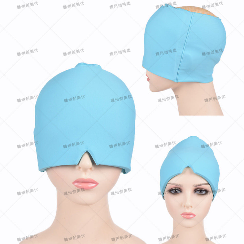Amazon facial cold compress headgear gel Ice compress headgear Ice Cap solid gel headgear Ice Cap