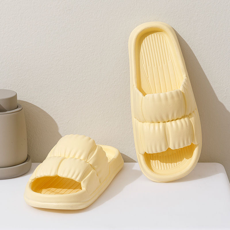 Slip Slippers Women's Summer Household Non-slip Bathroom Bathing Couple's Thick-soled Household Men's Summer Simple Sandals