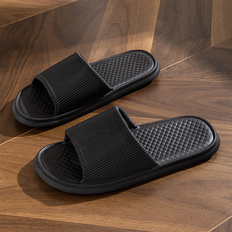 Slip Slippers Women's Summer Household Non-slip Bathroom Bathing Couple's Thick-soled Household Men's Summer Simple Sandals