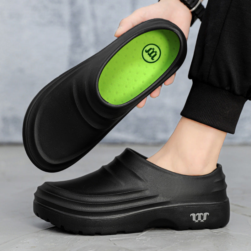 Cross-border chef shoes men and women non-slip waterproof kitchen special oil-proof shoes wear-resistant hotel food factory hospital work shoes