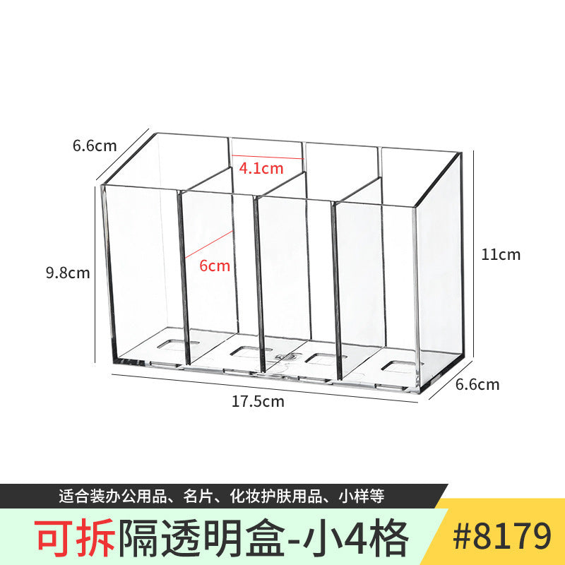 Bathroom Mirror Cabinet Storage Box Transparent Layered Partition Cosmetics and Skin Care Products Bathroom Cabinet Storage Rack