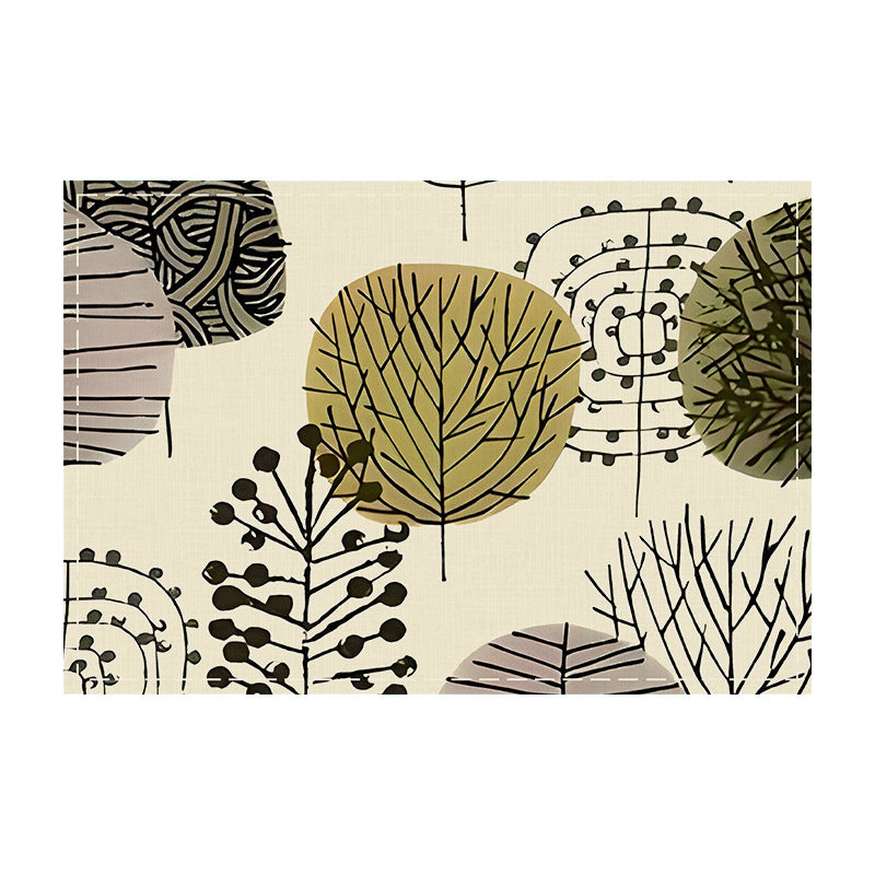 Amazon's Best-Selling Geometric Flower-Shaped Placemat New Holiday Linen Table Mat Home Kitchen Table Decoration Insulation Mat
