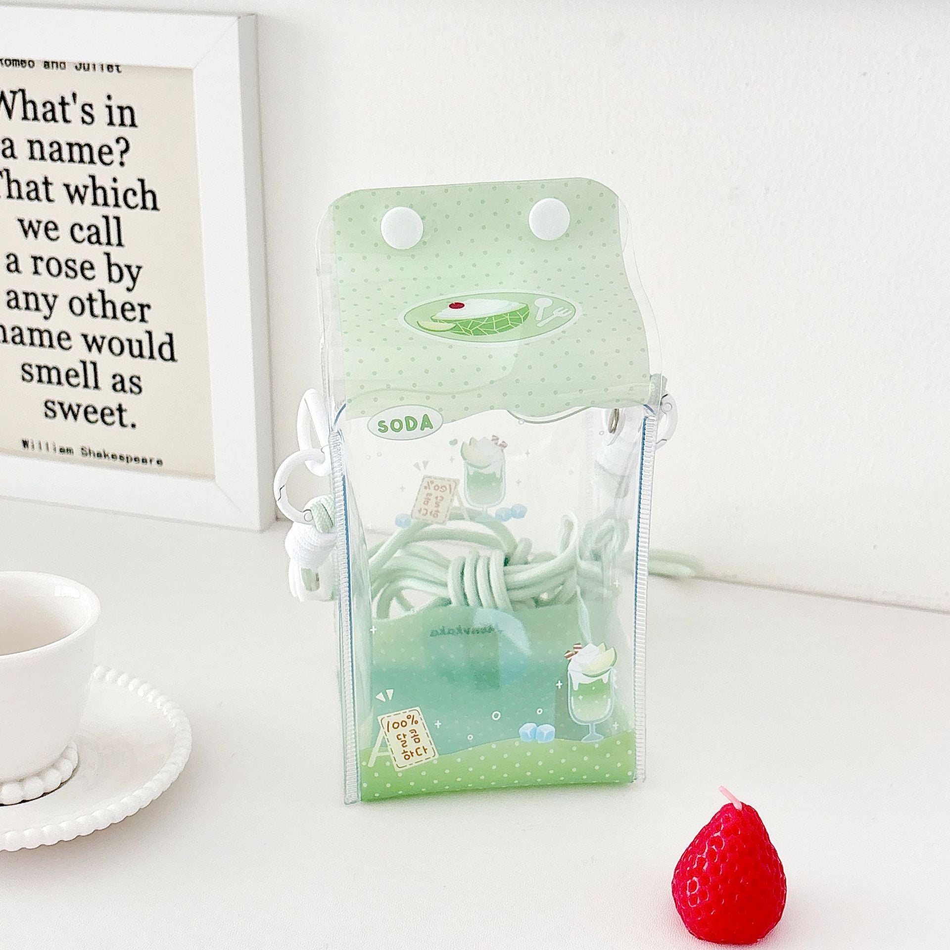Original Cute Milk Carton Baby Bag, Blind Box Vinyl Storage Bag, Decorative Bag for Outing Baby, Portable Bag