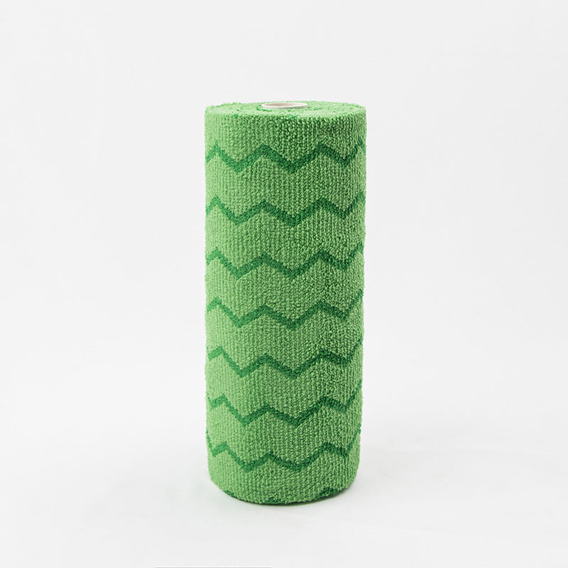 Cross-Border Ultra-Fine Fiber Polyester Towel Roll, Multi-Functional Thickened Kitchen Dishwashing Cloth, Lint-Free Hand-Tearable Cleaning Cloth