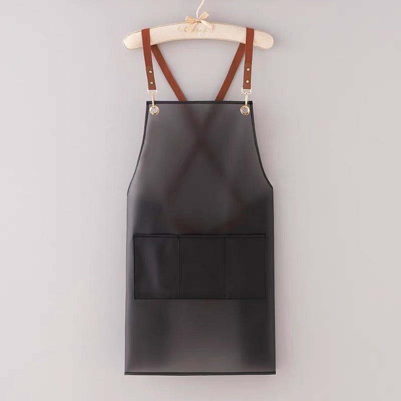 New apron tpu Waterproof antifouling kitchen household pet shop barber shop men's and women's work clothes customizable logo