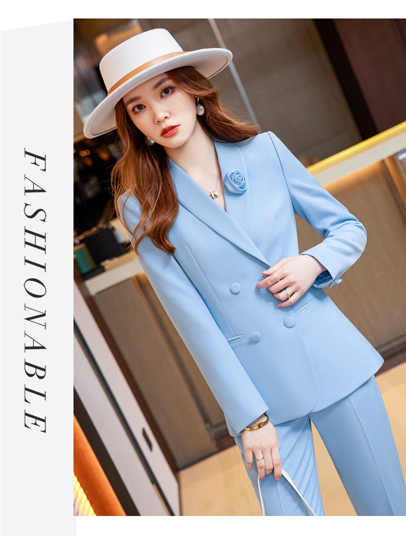Cross-border spring business attire professional suit women's hotel front desk work clothes women's formal attire beautician work clothes