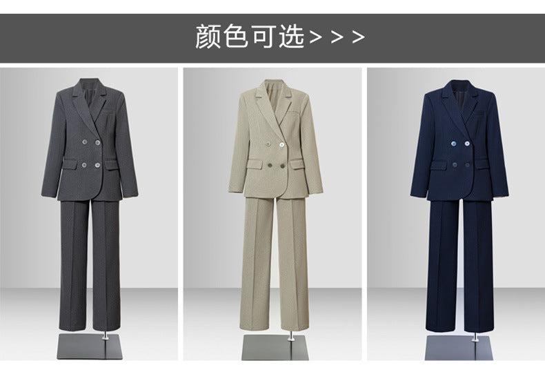 Navy Blue Suit Jacket for Women Spring & Fall 2025 New Casual Korean Style High-End Small Workplace Suit Suit