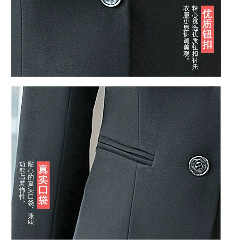 Workplace Women's Elegant Office Workers Korean Style Suit Skirt Two-piece Fashionable Casual British Style Small Suit suit