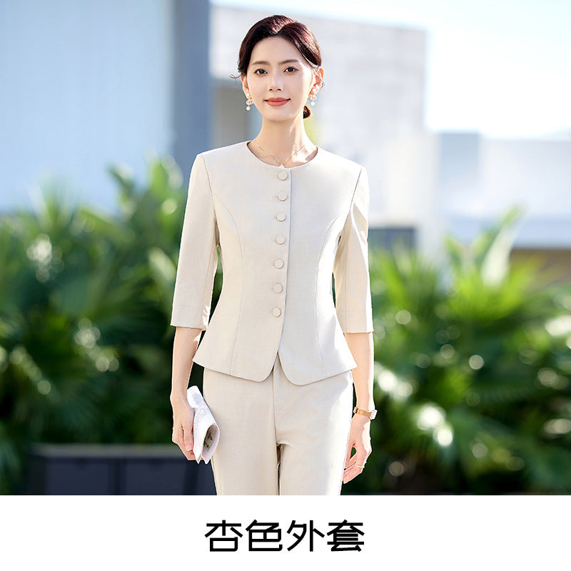 New Chinese Style Professional Skirt Classy Suit Suit for Women 2025 New Sales Workwear Conference Reception Work Clothes Summer