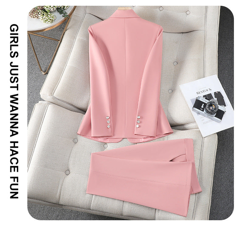 Cross-Border Women's Suit Set, New Autumn Style for College Students, Interview Formal Wear, Elegant Goddess Style Casual Blazer