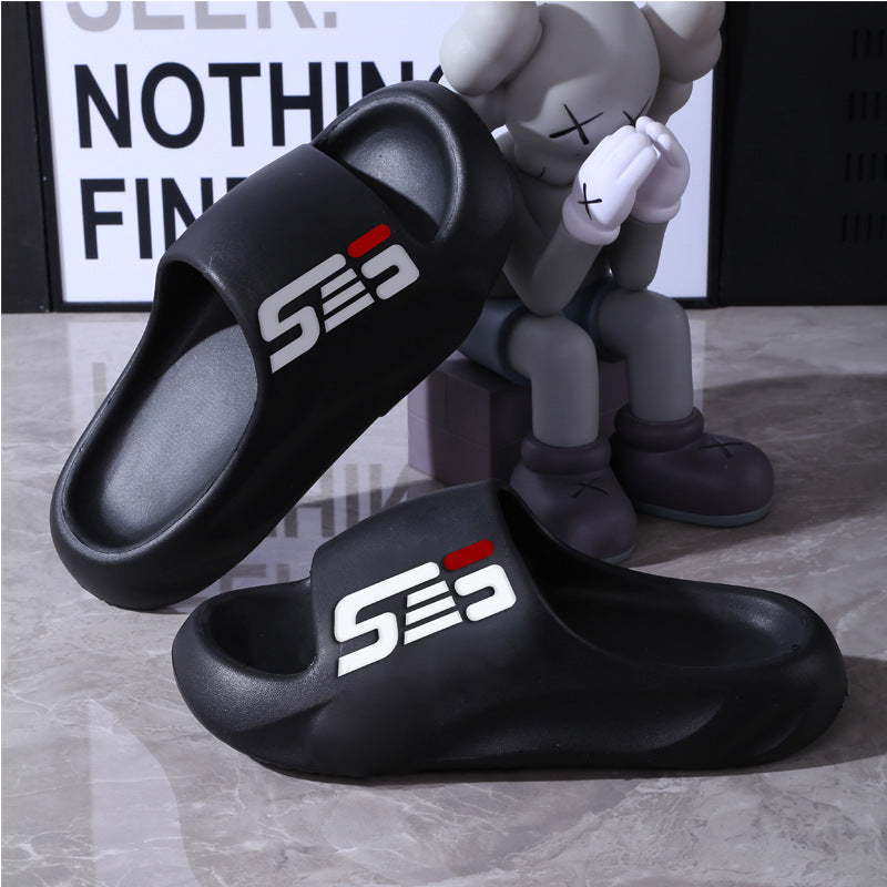 Extra Large Size Slippers for Men, Thick-Soled Trendy Student Slippers, Bathing Outdoor Wear, Non-Slip Slippers for Women, Summer