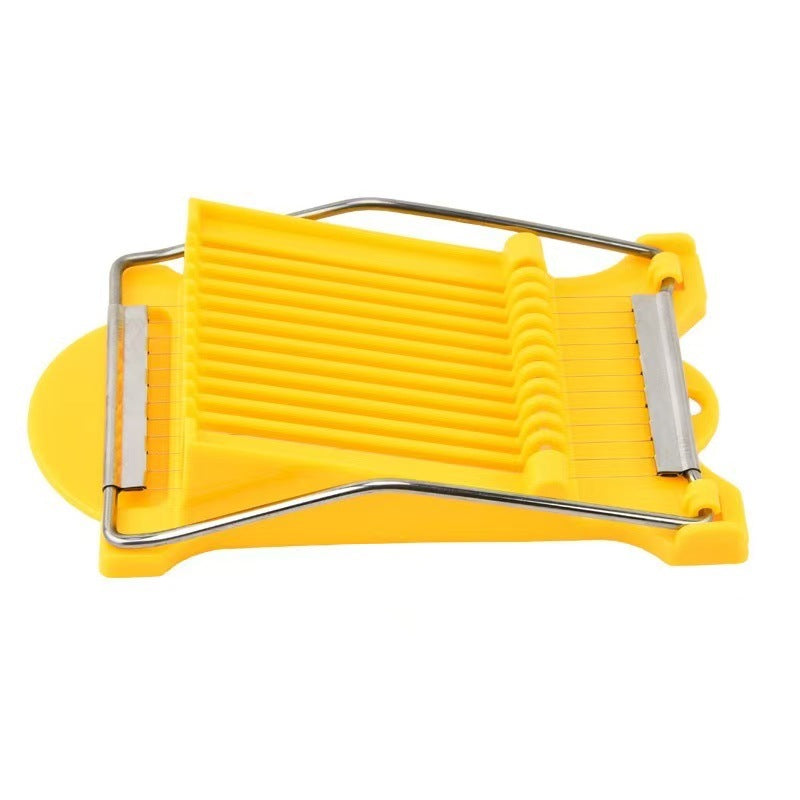10-Line Lunch Meat Slicer Household Fruit Vegetable Cutter Kitchen Egg Ham Potato Stainless Steel Wire Slicer