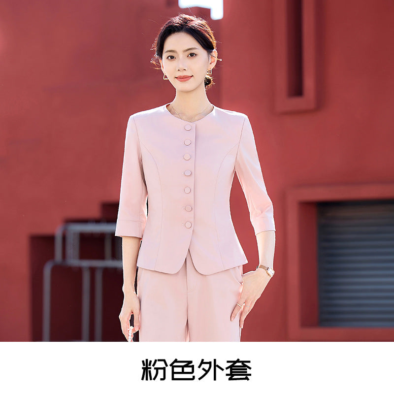 New Chinese Style Professional Skirt Classy Suit Suit for Women 2025 New Sales Workwear Conference Reception Work Clothes Summer