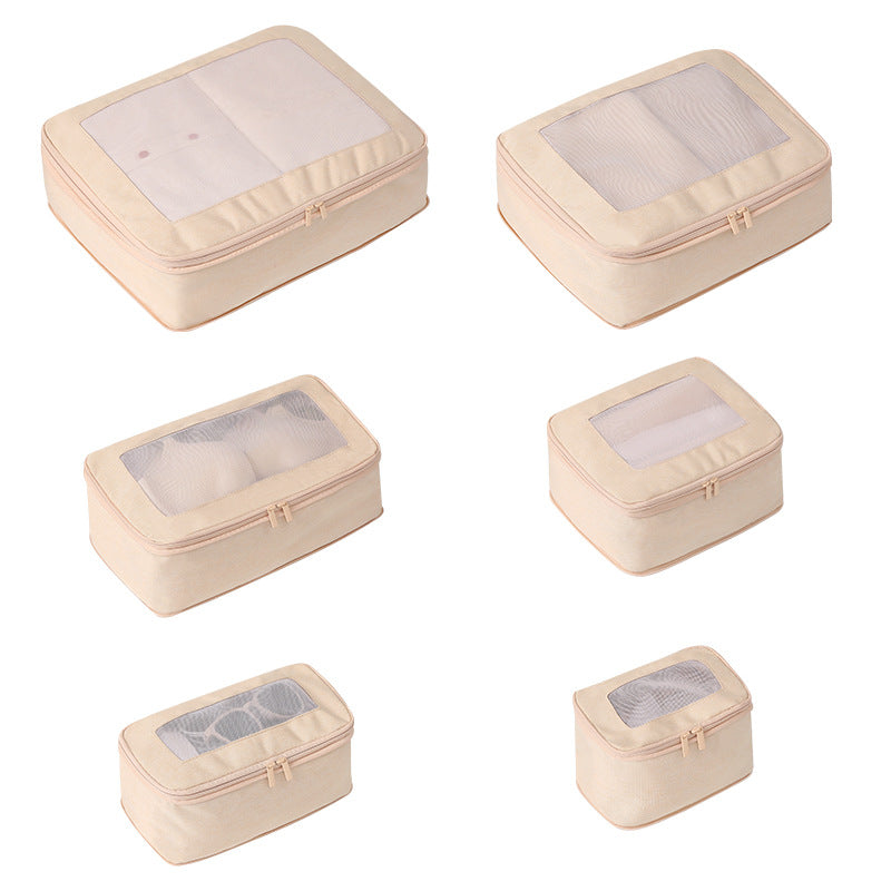 New Cross-Border Travel Storage Six-Piece Suitcase Clothing Storage Bag Business Trip Toiletries Storage Bag