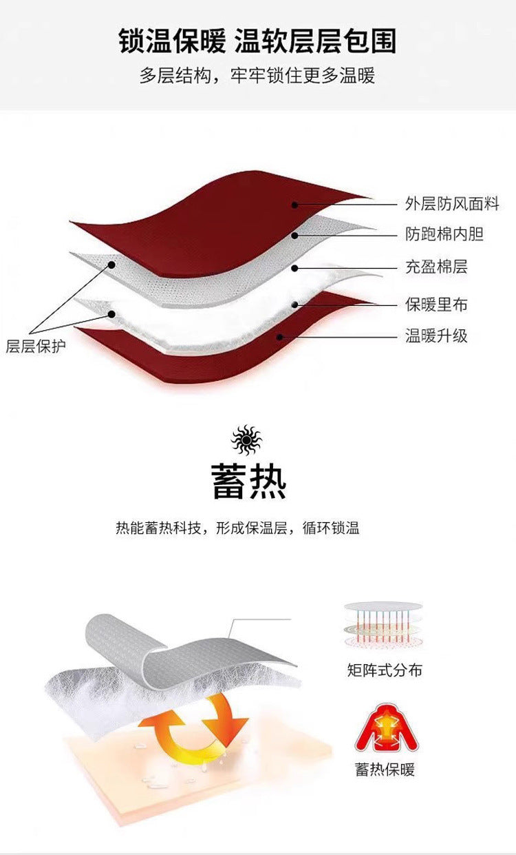 Cross-Border Large Size Hot-Selling Hooded Removable Couple High-Quality Cotton Clothing Autumn and Winter Thickened Cotton Windproof and Warm Cotton Clothing