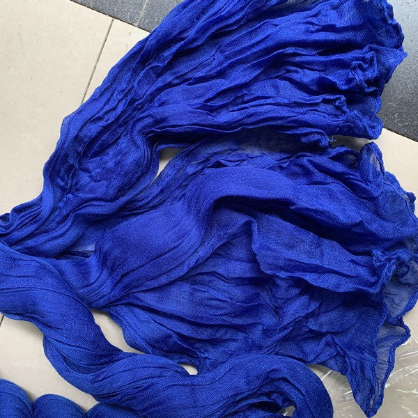Bali Crepe Table Flag Foreign Trade Western Tablecloth Light Luxury High-End Wedding Party Decoration Pleated Table Flag Wholesale