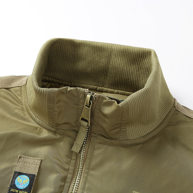 Autumn and Winter Ma1 New Jacket cotton and thickening Tooling Air Force Loose plus size Casual Jacket Baseball Suit Pilot