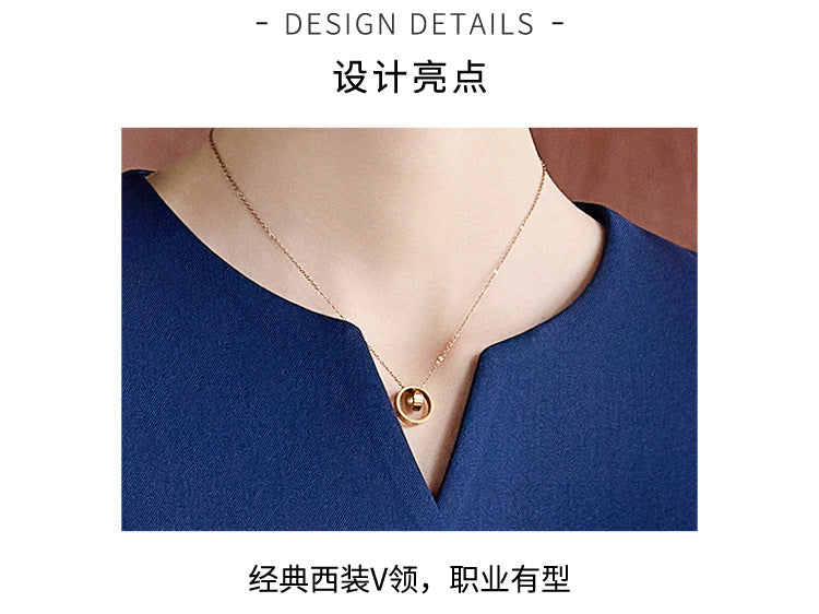 Suit Suit for Women Spring & Fall New Fashion Elegant Goddess Style Professional Wear Formal Wear Beauty Salon Jewelry Store Work Clothes