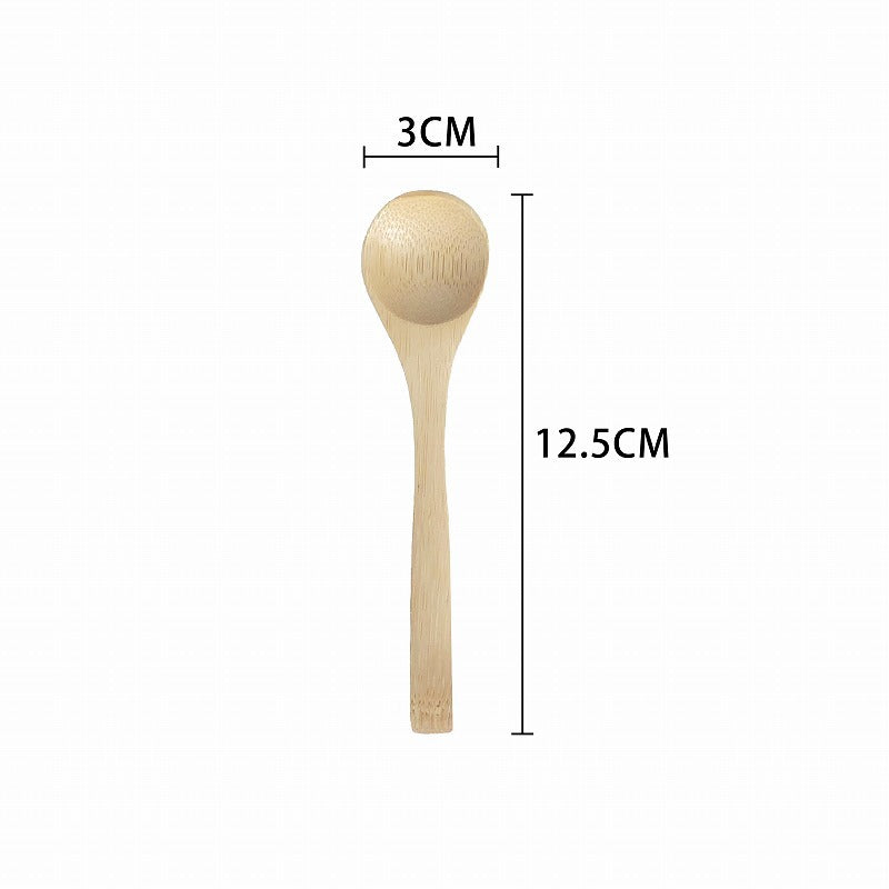 Bamboo Wooden Spoon with High Aesthetic Value, Small Honey Spoon, Jam Spoon, Kitchen Cooking Spoon, Long-Handled Bamboo Spoon, Can Be Engraved with Logo