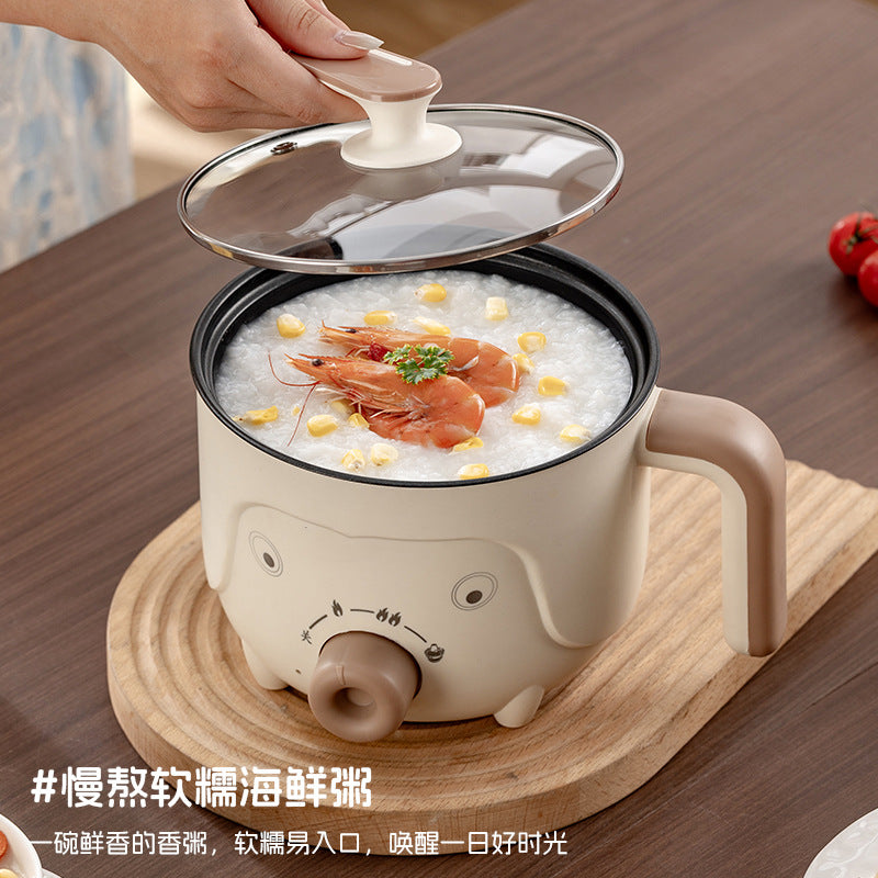 Electric Cooking Pot, Multifunctional Dormitory Small Electric Pot, Electric Hot Pot, Non-Stick Electric Steaming Pot, Noodle Cooking Pot, Electric Hot Pot, European and British Regulations