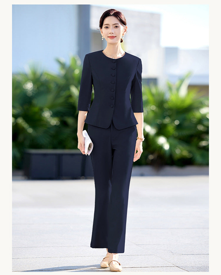 New Chinese Style Professional Skirt Classy Suit Suit for Women 2025 New Sales Workwear Conference Reception Work Clothes Summer