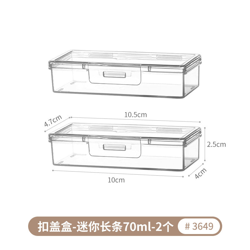 [Special Offer] Transparent Storage Box Flip-Top Organizer Multi-Purpose Square Storage Box Miscellaneous Box 20 Sizes