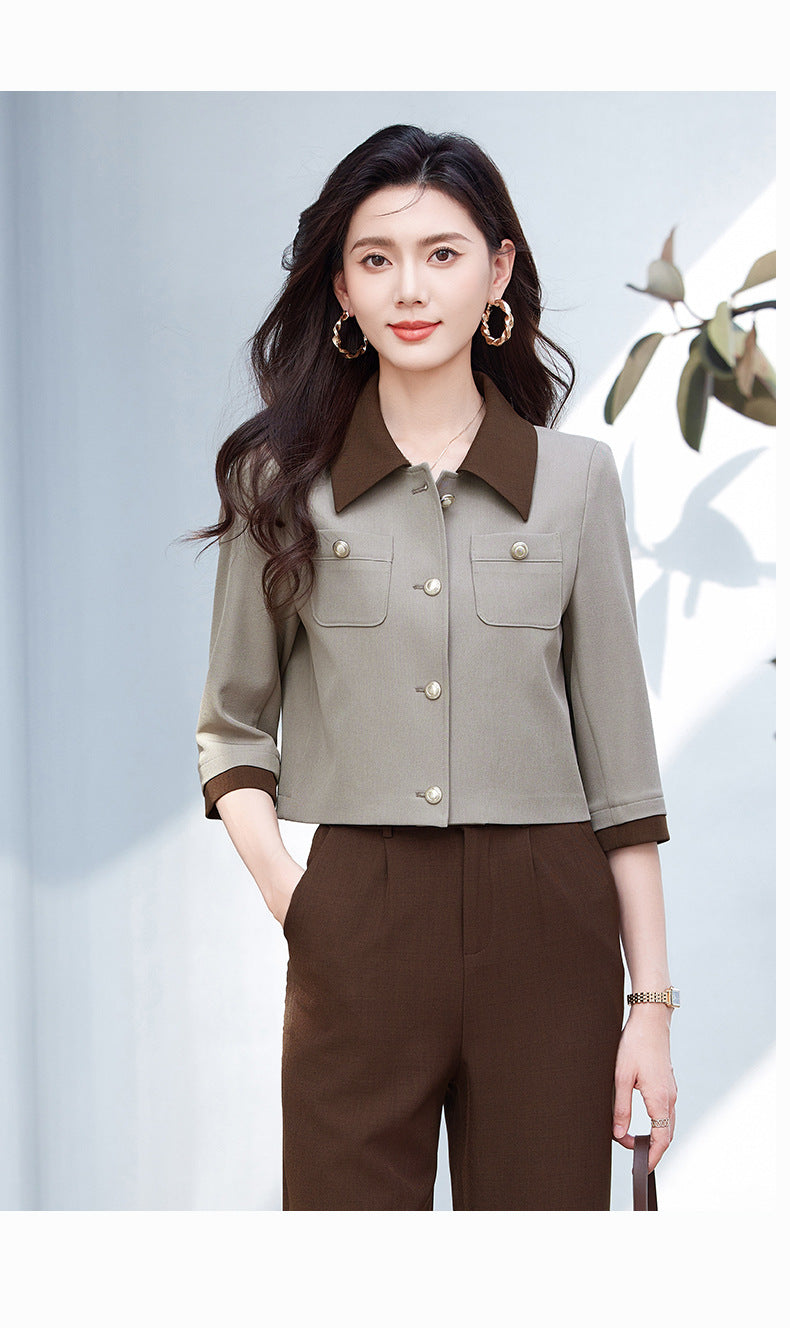 Blazer Women's Spring and Summer 2025 New Elegant Goddess Style Workplace Work Clothing Fashion Professional Suit Suit