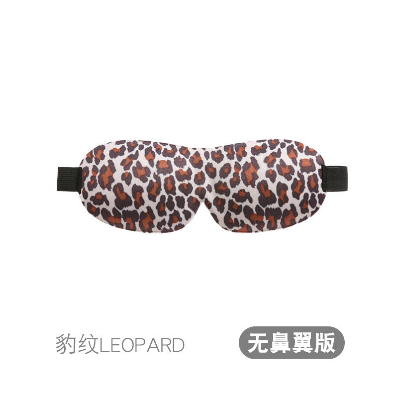 3D Eye Mask Sponge Fabric Light-Blocking Eye Protection Travel Aviation Sleep Unisex Customizable Logo Full Blackout