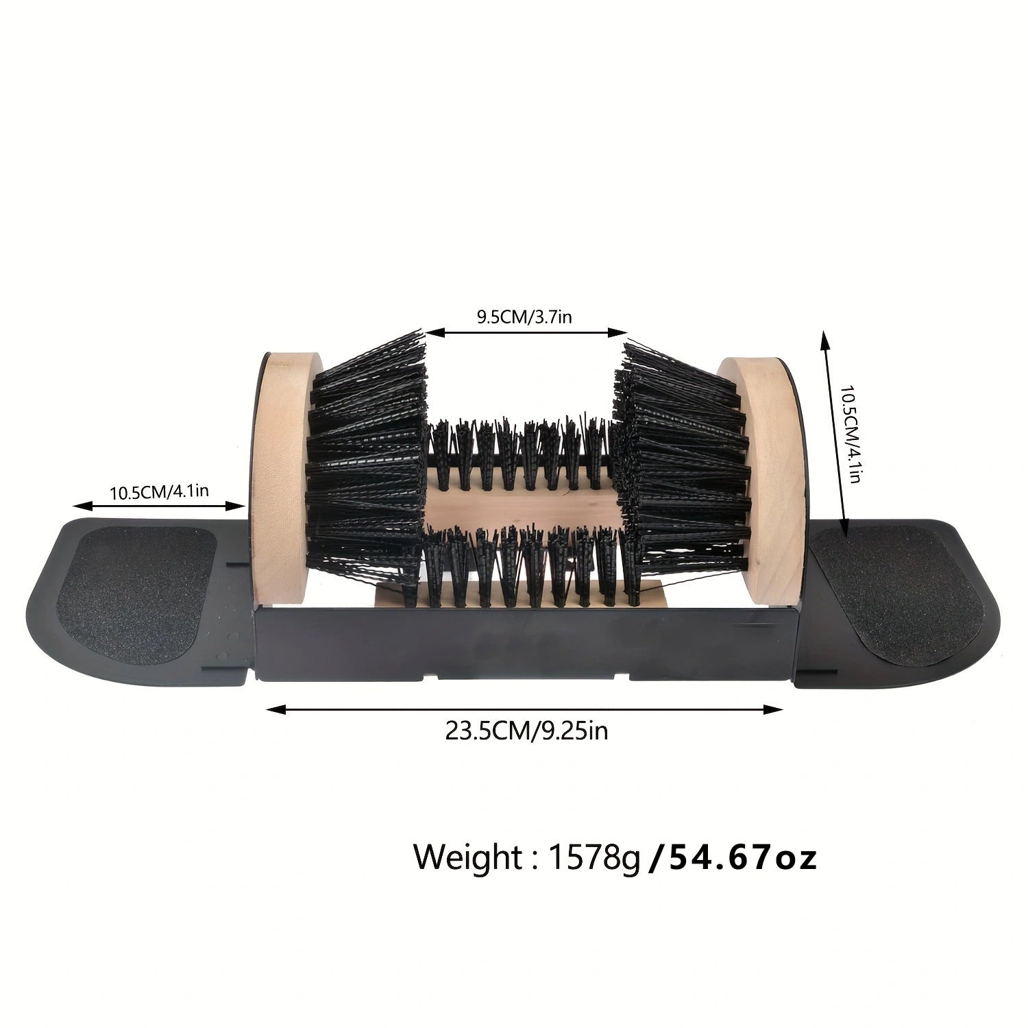 Amazon Cross-border Popular Outdoor Shoe Brush with Pedal Shoe Polisher - Outdoor Shoe Polisher Cleaning Brush Doorway Brush