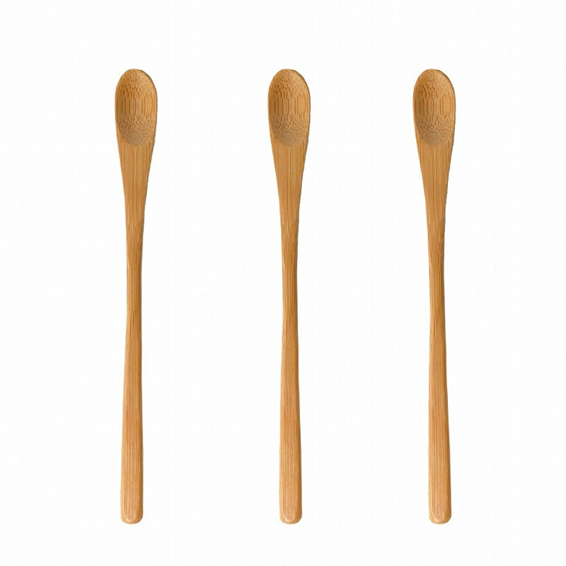 Manufacturer Wholesale Coffee Milk Stirring Spoon Bamboo Long-Handled Bamboo Spoon Honey Stirring Stick Wooden Spoon