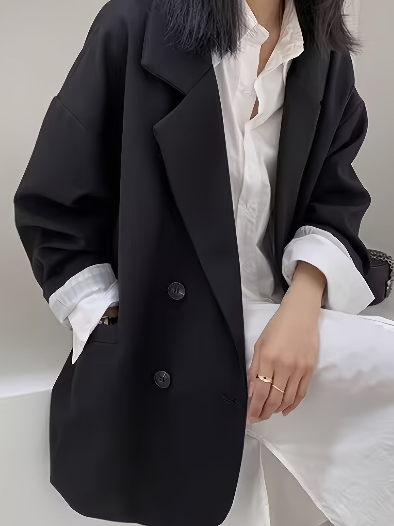 Lazy Style Suit Jacket for Women 2025 Spring and Autum New Street Celebrity Simple Loose Brown Small Suit