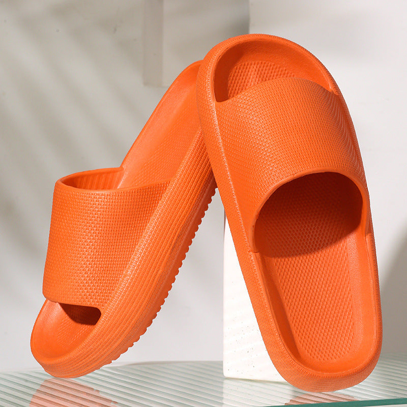 Stomp Feeling Thick Bottom Home Slippers Home Couple New Men's 2023 Indoor Bathroom Easy-Dry Sandals and Slippers for Women