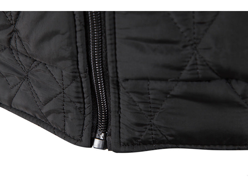 Cross-border winter fleece-lined thickened sweater plus size baseball collar zipper cotton-padded coat cardigan long sleeve warm sweater