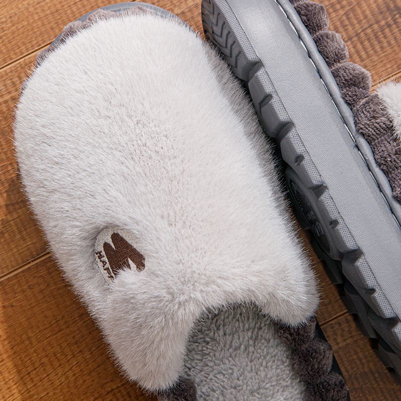 Winter plus size Men's Cotton Slippers Thickened Indoor and Outdoor Wear Non-slip Thick Bottom Warm Home Use Men's and Women's Cotton Slippers Day