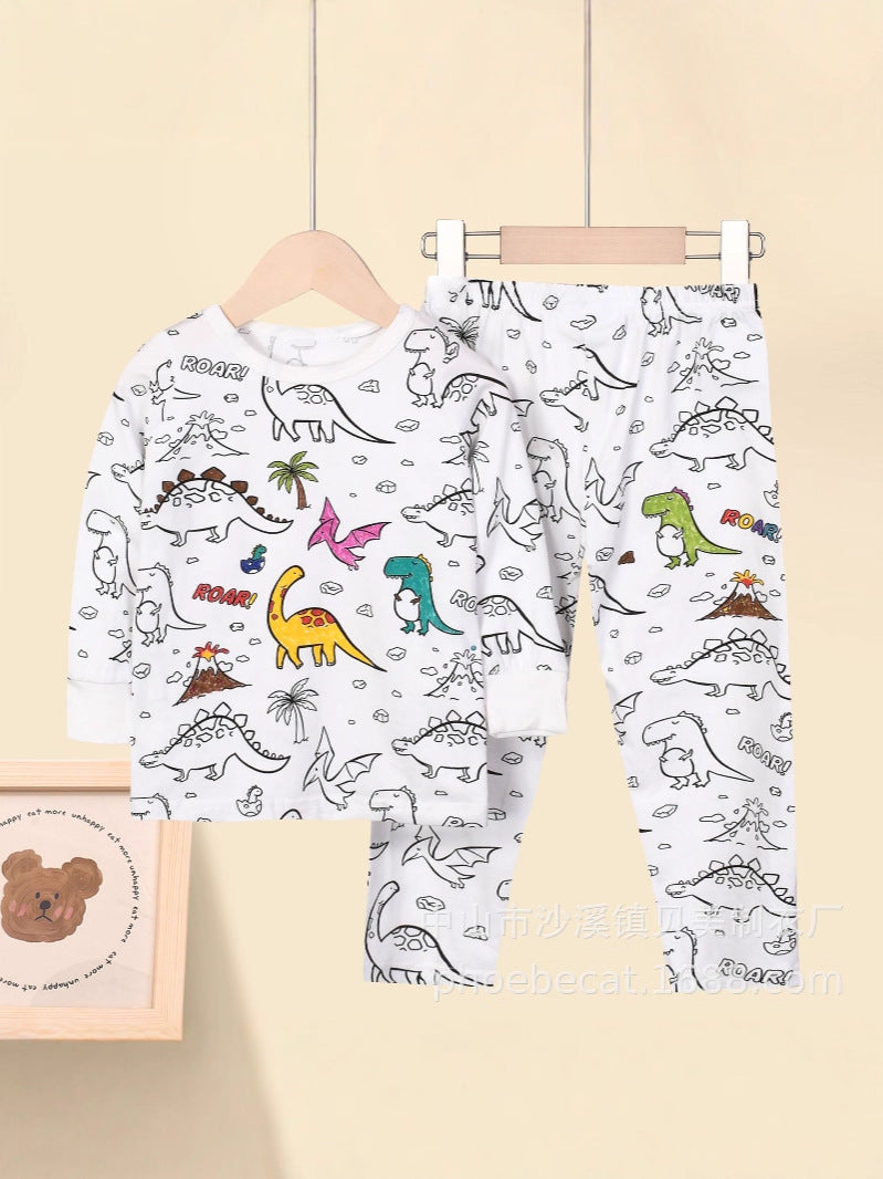 Foreign Trade Independent Stand Pull-Up Cotton Girls Sketch Coloring Comfortable Kidsren's Set Fun DIY Hand-Painted Class a Graffiti