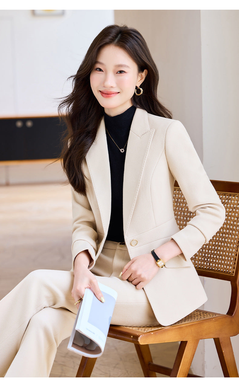 Cross-Border High-End Women's Suit Set, New Style Women's Casual Professional Fashion Elegant Slim-Fit Formal Workwear