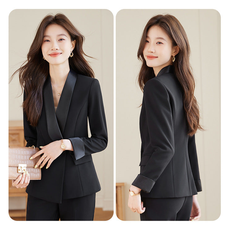 High-End Suit Suit Spring & Fall New Goddess Style Casual Slimming Look Elegant Fashion Commuter Business Professional Workwear