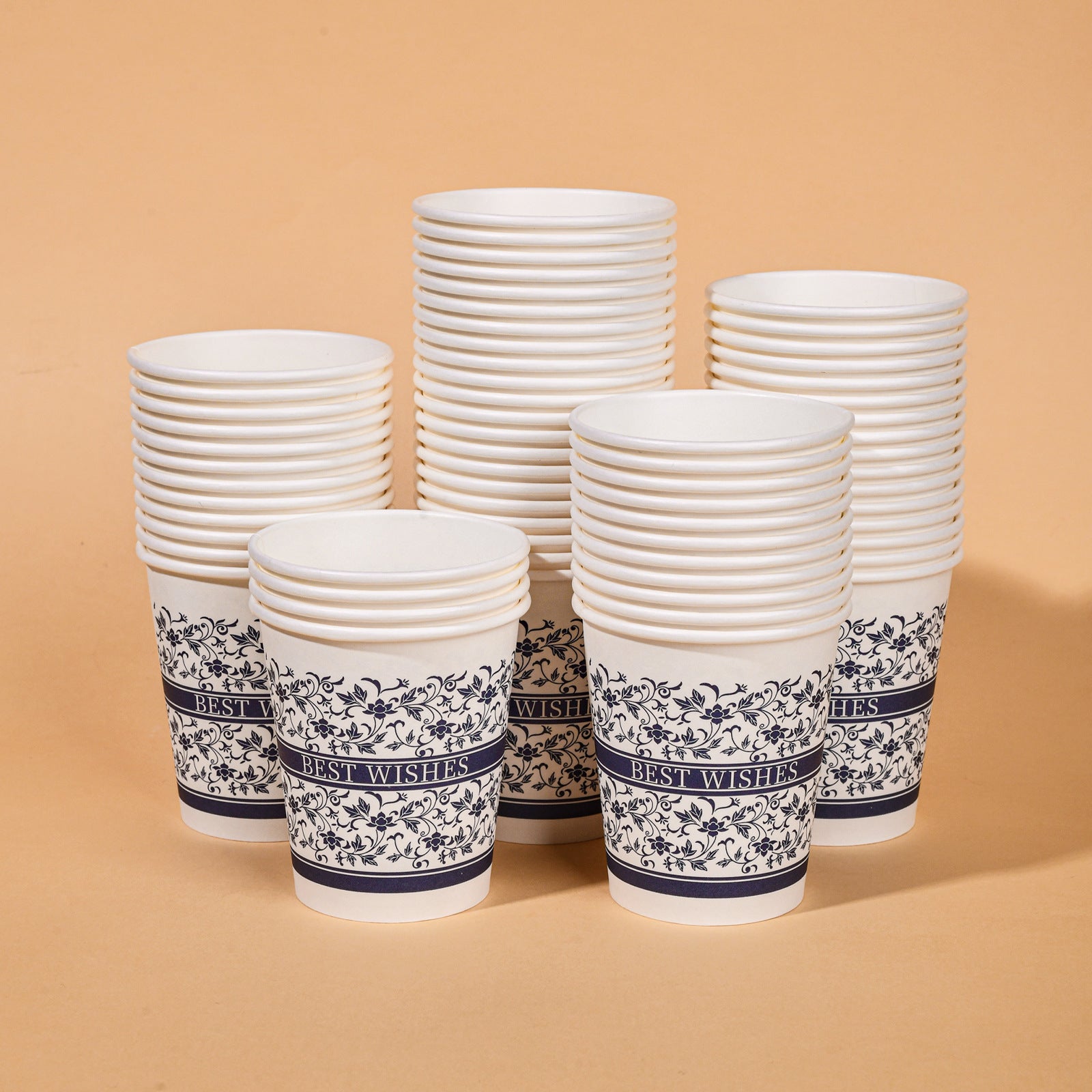 Disposable Thickened Paper Cups for Household Use, Food-Grade, Commercial Use, Office Use, Small Fragrance Water Cups, Hot Drink Tea Cups, Pack of 1000
