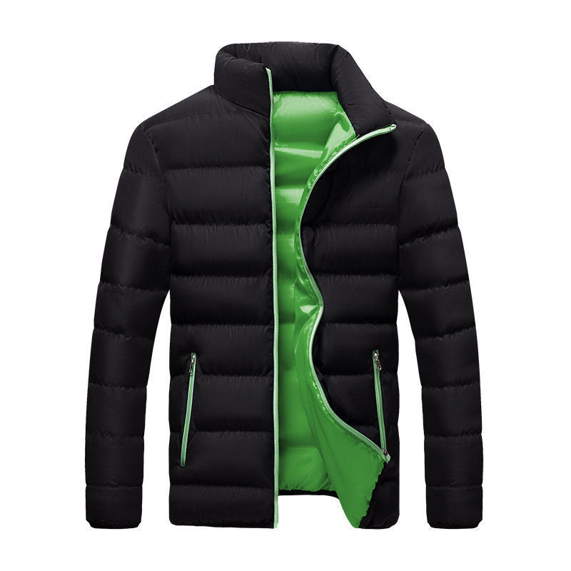 Cotton Coat Men's Coat Youth Short Winter Clothes Korean Fashionable Men's Velvet Cotton Coat Winter Cotton Coat Student's Cotton Coat