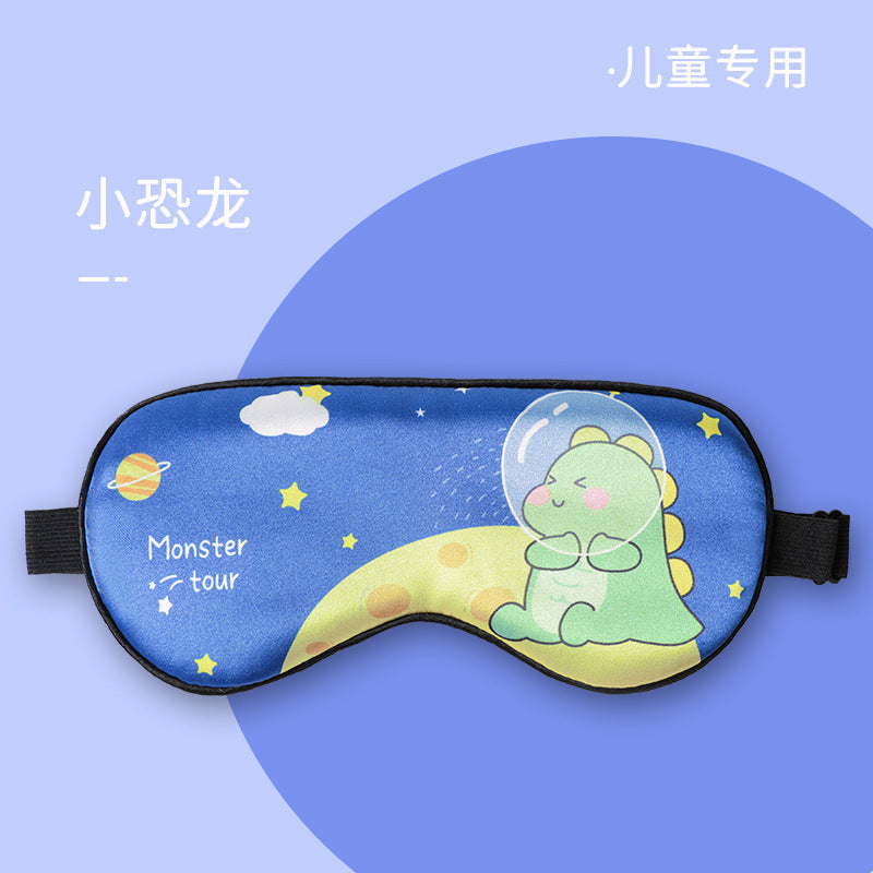 Simulated Silk Eye Mask for Girls, Cute Children's Eye Protection Mask for Boys, Sleep Mask, Factory Wholesale, Customizable Logo, Children's Eye Mask
