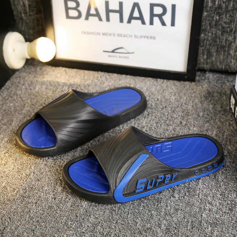 Men's Outdoor Slippers for Summer, Men's Beach Flip-Flops, Couple's Home Non-Slip Sandals, Men's Non-Slip and Wear-Resistant Slippers