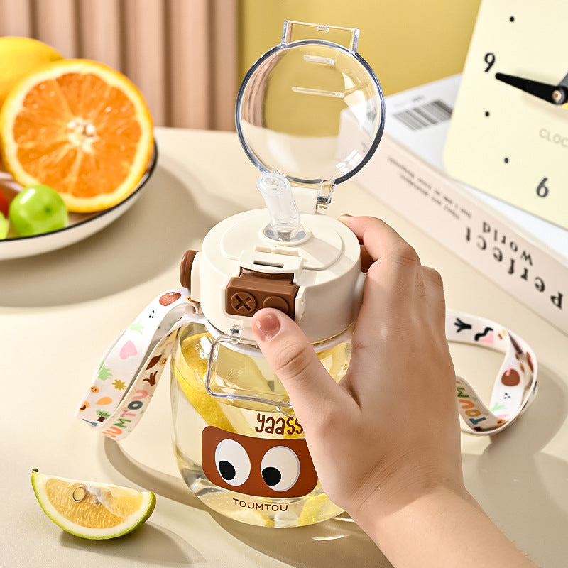 Carefully Selected Popular Children's Sippy Cups, Girls' High-Looking Water Cups, Cute and Portable Summer Cups for Students Going to School