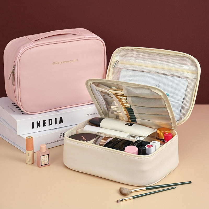 Cross-Border New Products, Split Makeup Bags at Will, Large Capacity, High-End, Multifunctional Cosmetics Storage Bags, Niche Design