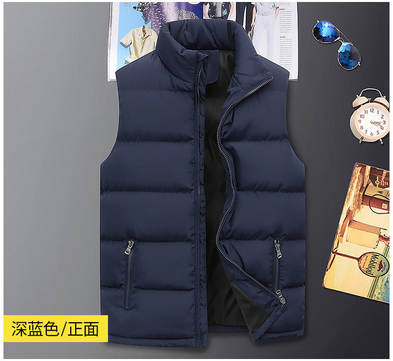 Men's Casual Fashion Vest for Autumn and Winter, Trendy Slim-Fit Jacket, Wholesale Dropshipping