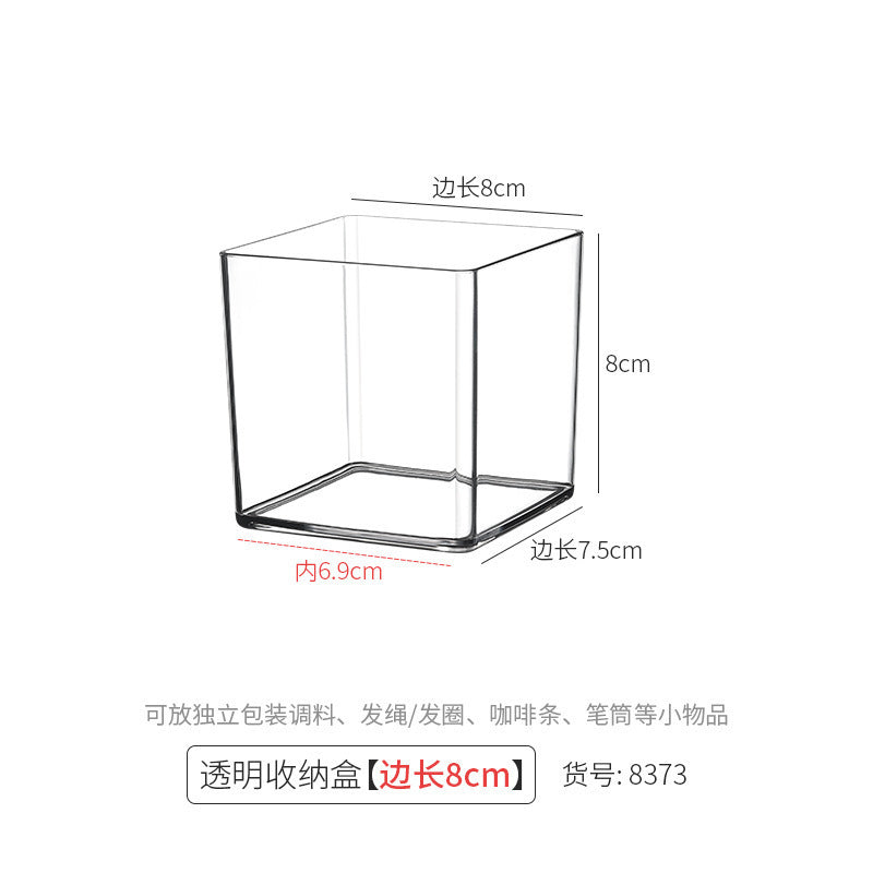 Acrylic Pen Holder Storage Box College Student Desktop Decoration Office High-Looking Large-Capacity Transparent Storage Box