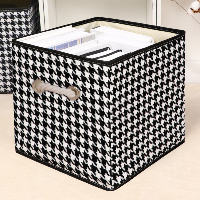 Amazon Lidless Storage Box Fabric Storage Box Foldable Large Drawer Storage Box Toy Storage Box